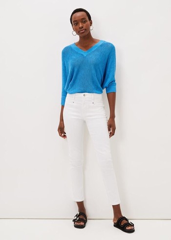 Phase Eight Haileestitch Skinny Jeans White Canada | WPNTFO-532